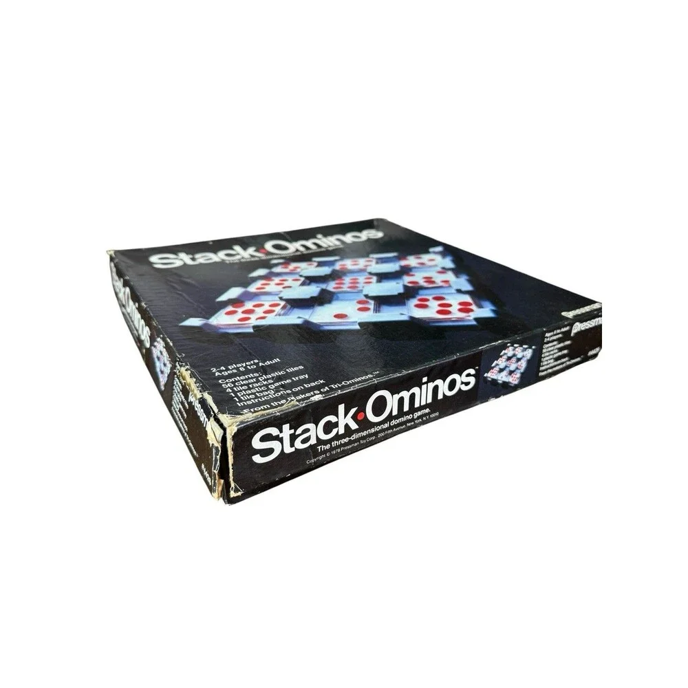 Stack Ominos Game - The Three Dimensional Domino Game Night #4426 1978 Pressman